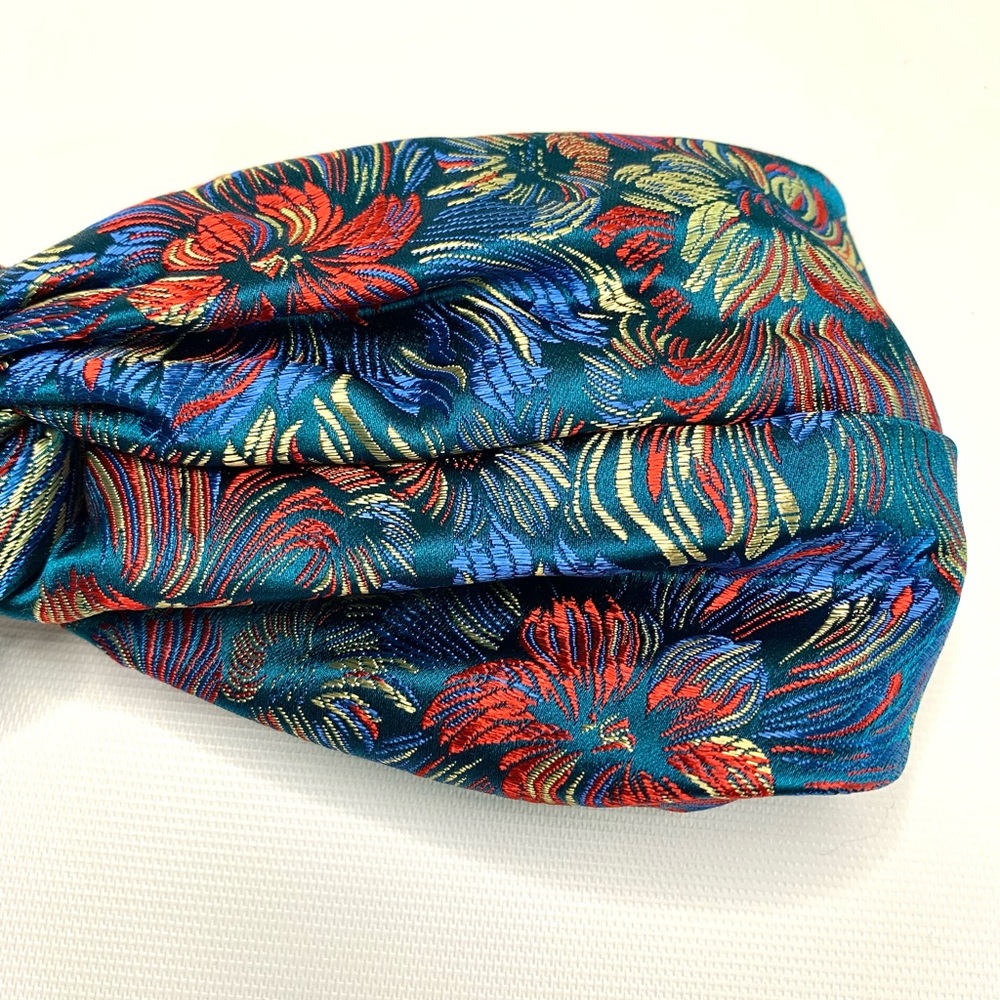 Headband handmade from luxury jacquard fabric fully lined with elastic - Picture 7 of 10